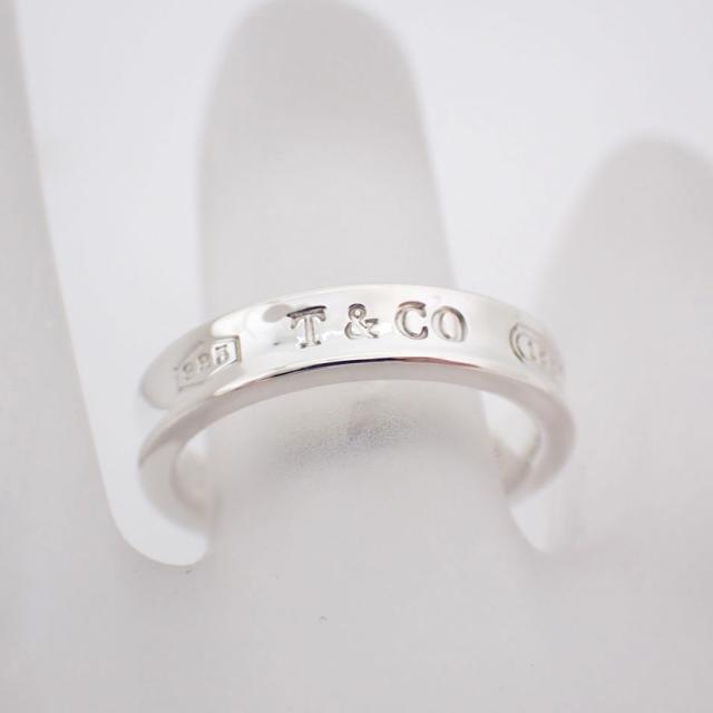 【美品】16.5号 Tiffany ティファニー 1837 ナローリング 925 TIFFANY ティファニー 1837 ナローリング シルバー925 #16