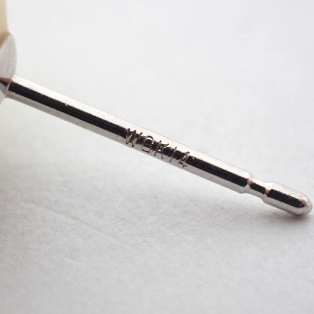 新品】K18 南洋白蝶真珠/ゴールデンパール ピアス/g533-70