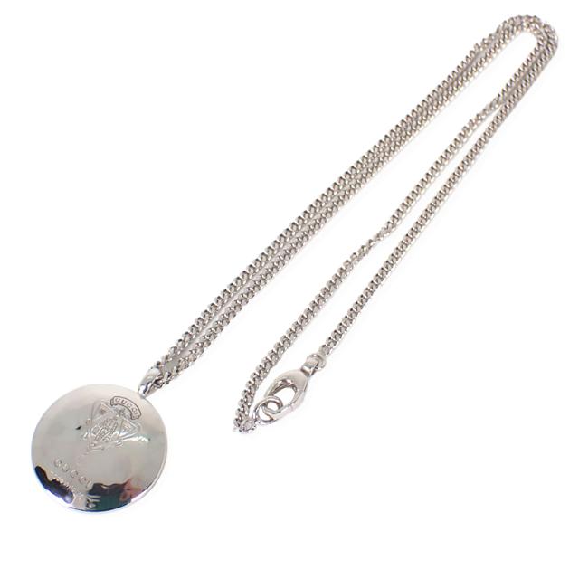 【中古】GUCCI/グッチ SV925 エンブレム クレスト紋様 ペンダント/ネックレス/j159-73