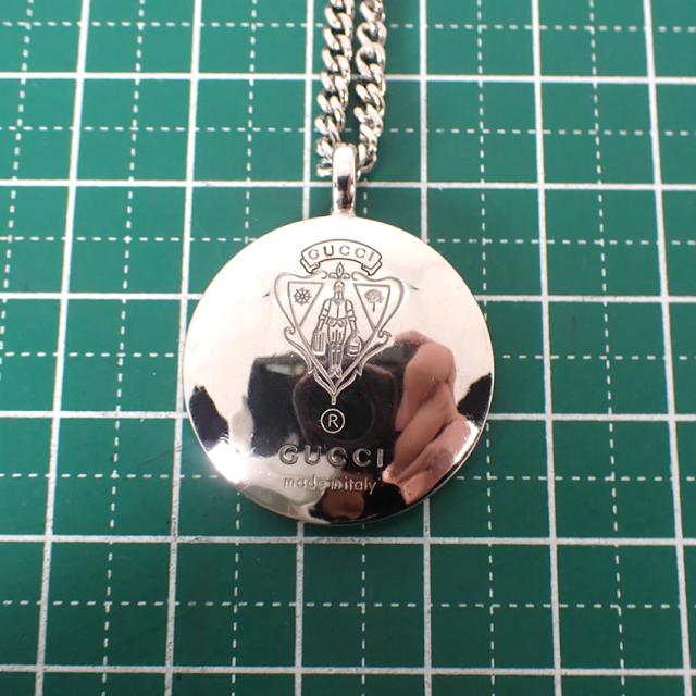 【中古】GUCCI/グッチ SV925 エンブレム クレスト紋様 ペンダント/ネックレス/j159-73_8
