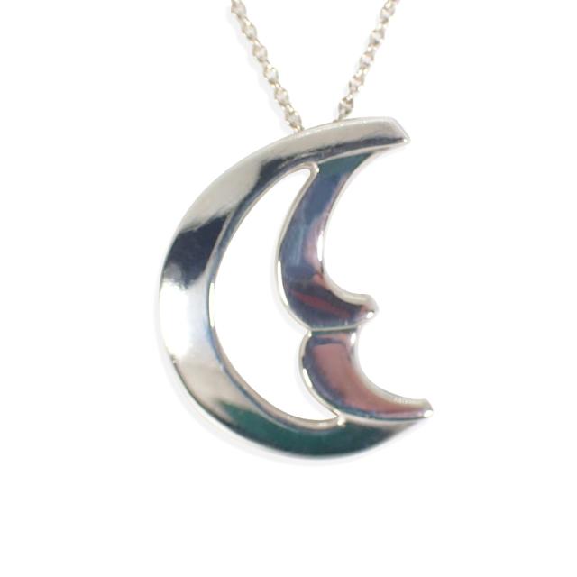 【中古】TIFFANY/ティファニー 925 クレセントムーン ペンダント/ネックレス/j159-75