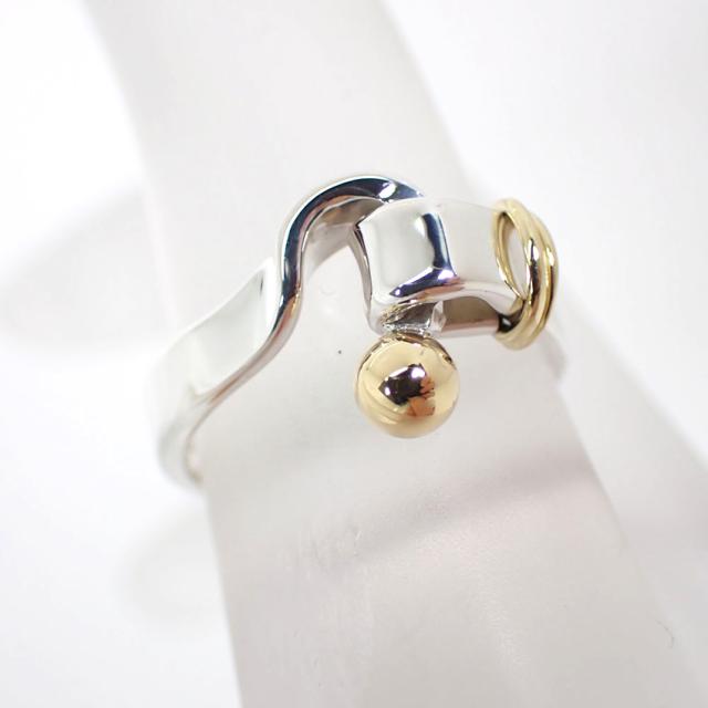 ティファニー フック&アイ リング 925 750 中古品 楽天市場