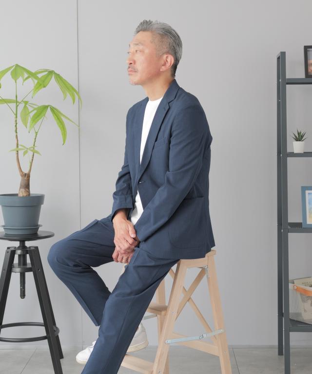 セットアップ メンズ スーツ 春 夏 リネン ライク 洗える ウォッシャブル ビジネススーツ カジュアルスーツ 上下セット 麻 調 オフィスカジュアル ビジネスカジュアル シングル ２つボタン テーラード アウトポケット ブラウン ブラック ネイビー セットアップ メンズ スーツ 春 夏 リネン ライク 洗える