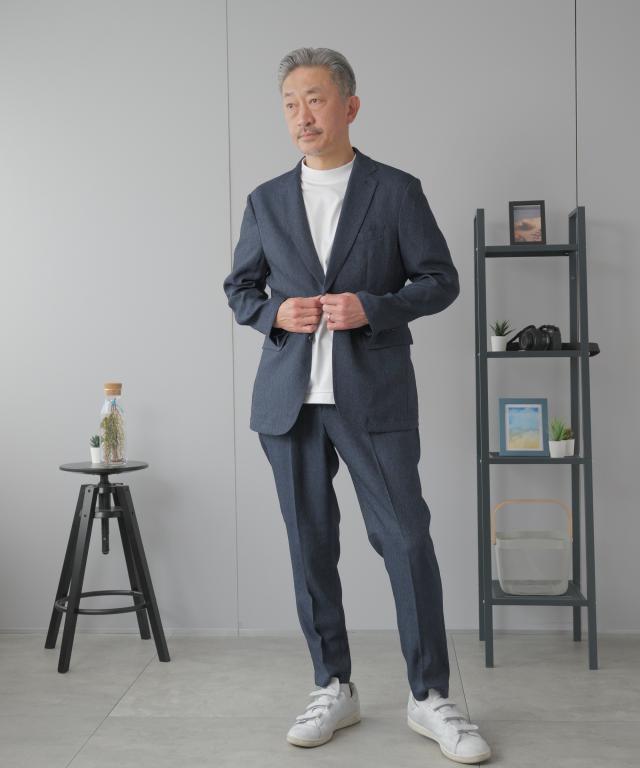 セットアップ メンズ 背広 洗える 心地よい背広 テーラード ジーンズ ライク ブランド名 ELLE PLANETE エルプラネット 伸ばすこと 商行為背広 事務所心地よい 通い 婚活 会う約束 七五三 お宮参り 授業時間催し物
