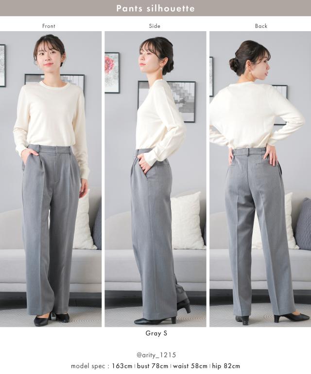 ビジネススーツ レディース パンツスーツ 大きいサイズ オフィス スーツ セットアップ ジャケット 通勤 洗える ワイドパンツ ママスーツ  面接営業リクルート 黒 紺 即日発送 ダブルジャケット ビジネス セレモニースーツ  20代 30代 40代_16