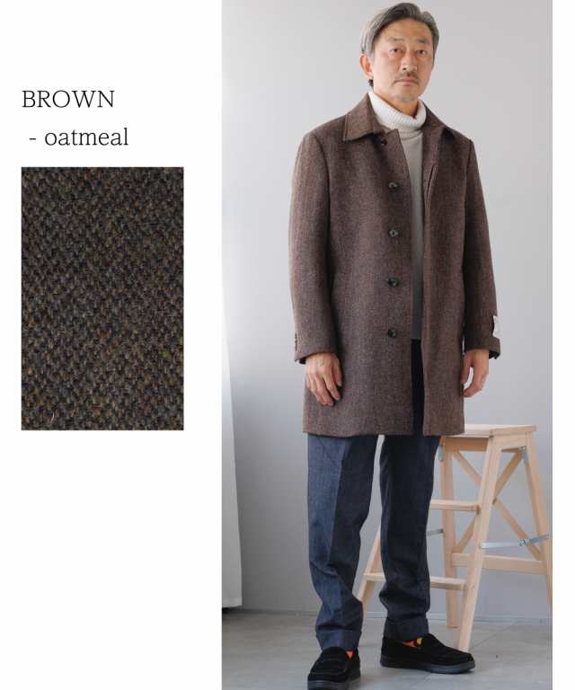 Harris Tweed 100周年ハリスツイード 毛100 メンズピーコート