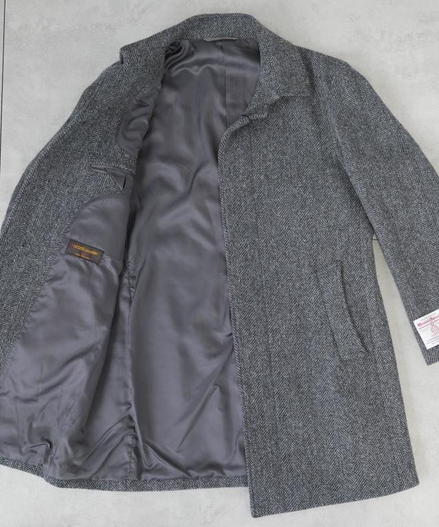 Harris Tweed ハリスツイード ステンカラー コート 楽天市場】【完売間近】ハリスツイード コート メンズ ウール