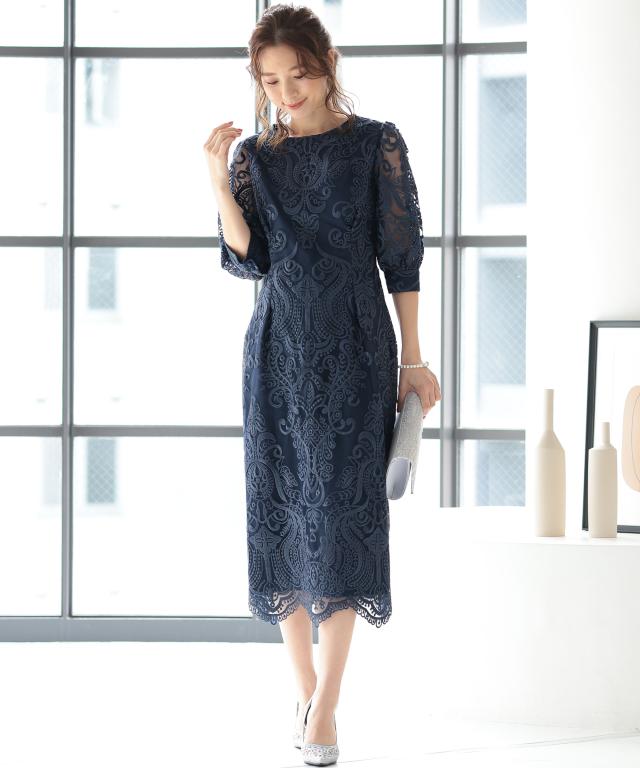 パーティードレス 結婚式 ドレス フォーマル 同窓会 着痩せ およばれ