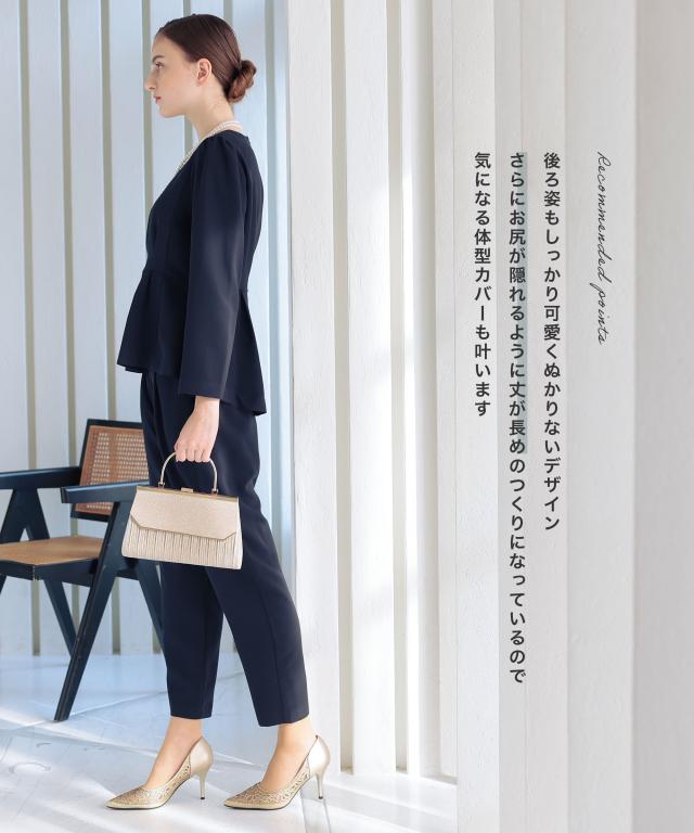 セットアップ レディース パンツドレス 卒業式 結婚式お呼ばれ パンツスーツ ２点セット 春 夏 秋 ママスーツ 卒園式 入学式 入園式 おしゃれ 単品使い ブラウス パンツ セットスーツ 母 服装 七五三 お宮参り 20代 30代 40代 50代 送料無料_3