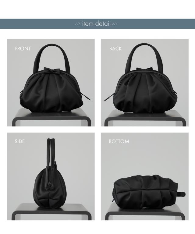 フォーマルバッグ 黒 ソフトバッグ リボン 日本製 大きめ 冠婚葬祭