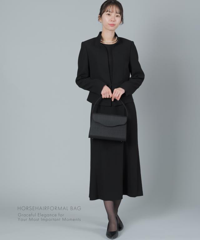 フォーマルバッグ ホースヘアー レディース 日本製 国産 ブランド 葬儀 弔事 冠婚葬祭 黒 葬式 喪服 バッグ フォーマル 葬儀用バッグ 喪服用バッグ 葬式バッグ ハンドバッグ 法事 ブラック 和装 喪バッグ 上品 おしゃれ 葬儀バッグ 告別式 30代 40代 50代 60代 岩佐 60336_2