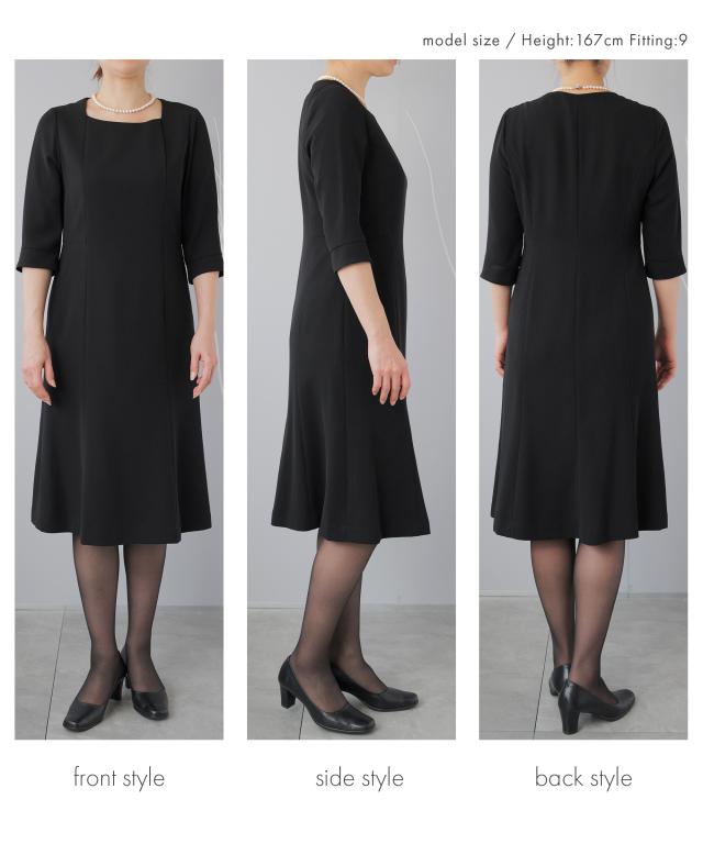 喪服 レディース ブラックフォーマル 喪服 洗える ウォッシャブル 前開き フロントファスナー 膝丈 膝下 ファーストフォーマル 20代 30代 40代 葬式 通夜 法事 冠婚葬祭 初七日 四十九日 卒業式 小学校 中学校 高校 ミディアム丈 アンサンブル 七分袖 喪服 レディース ブラックフォーマル 喪服 洗える ウォッシャブル 前