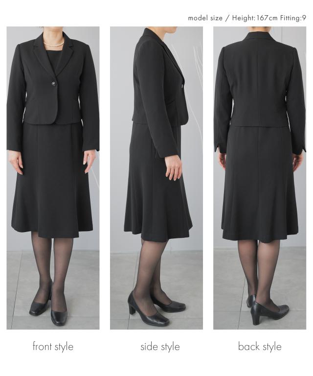 喪服 レディース ブラックフォーマル 喪服 洗える ウォッシャブル 前