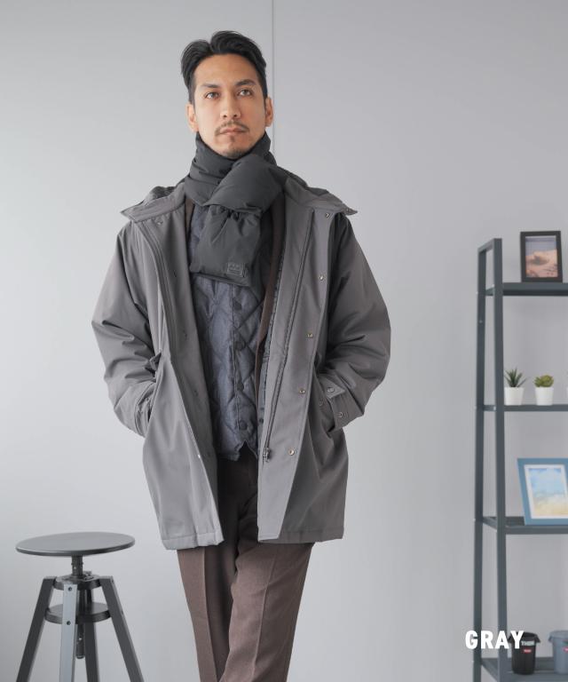 ハーフコート メンズ ビジネス モッズコート 中綿 撥水 防風 メンズコート 20代 30代 40代 50代 春 秋 冬 軽量 軽い あったか_7