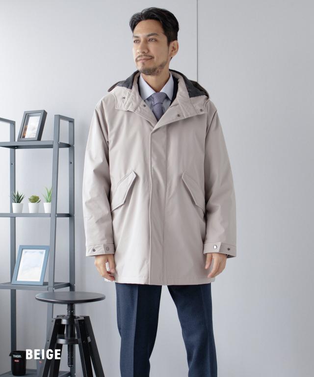 ハーフコート メンズ ビジネス モッズコート 中綿 撥水 防風 メンズコート 20代 30代 40代 50代 春 秋 冬 軽量 軽い あったか_8