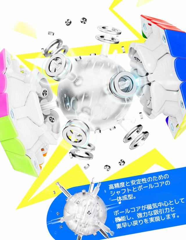 【3か月保証】GANCUBE GAN Megaminx Maglev FROSTED ガン メガミンクス マグレブ キューブ 磁石 内蔵 ガンキューブ マグネット 磁気 磁力 スピードキューブ ルービックキューブ 立体パズル キューブ 磁石入り ブラック グレーの通販は