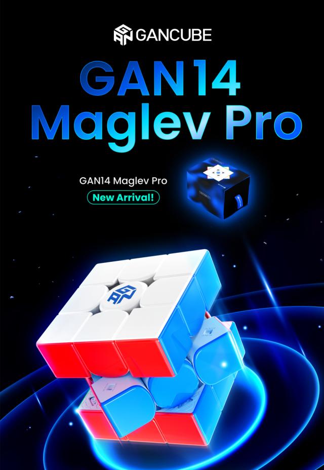 【3か月保証】GAN14 Maglev Pro UVコート ガン 14 マグレブ プロ  ガンキューブ 3x3 スピード キューブ マグネット 磁石 内蔵 ステッカーレス フロステッド フロスト UVコート ルービックキューブ 競技用 公式 おすすめ ガン14 GAN14_1