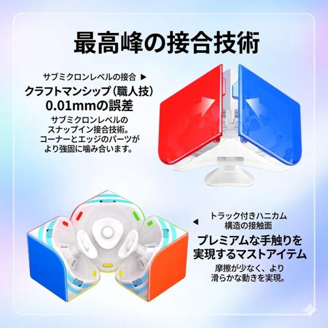 【安心の3ヵ月保証】 GANCUBE GAN251 ui UV 2x2 スマートキューブ スピードキューブ アプリ連動 磁石搭載 ガンキューブ 競技用 スマホ対戦 立体パズル 知育玩具 脳トレ おもちゃ 子供 大人 プレゼント ギフト 誕生日 正規品 送料無料_7