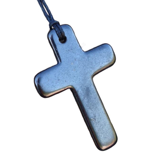 シュンガイト ペンダント クロス PE170 ネックレス ロシア カレリア