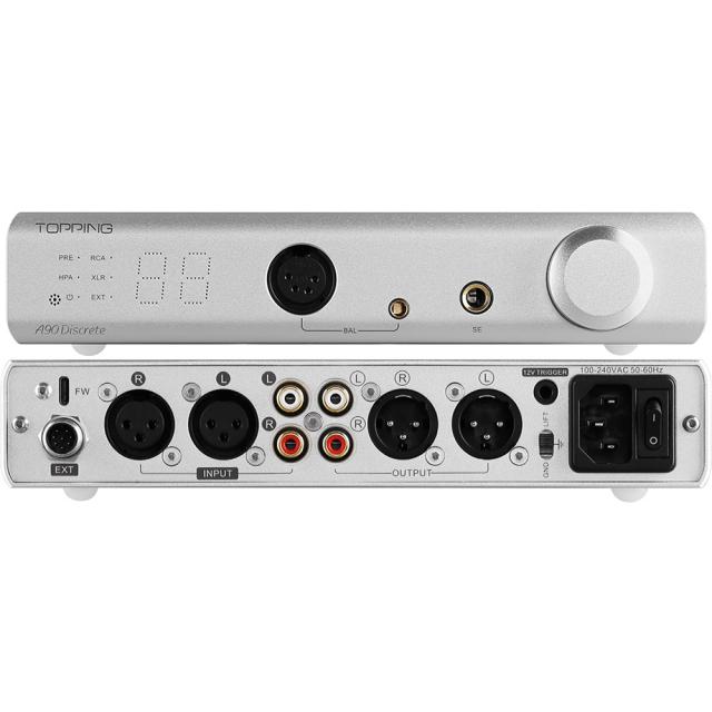 Topping A90 Discrete ヘッドホンアンプ プリアンプ トッピング Topping A90 Discrete ヘッドホンアンプ プリアンプ トッピング