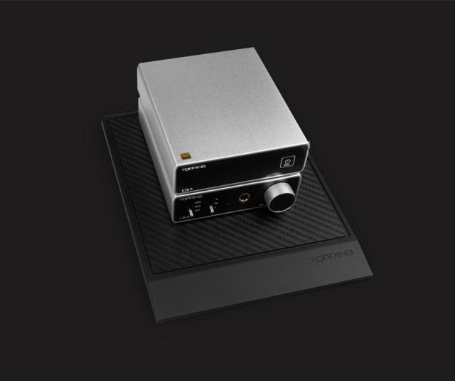 TOPPING DB2523 ディスプレイベース トッピング アルミニウム製フレーム カーボン製パネル 黒 ブラック DAC DAコンバーター ヘッドホンアンプ プリアンプ パワーアンプ ディスプレイ アンプシェルフ 高級 高品質 オーディオボード ディスプレイボード_8
