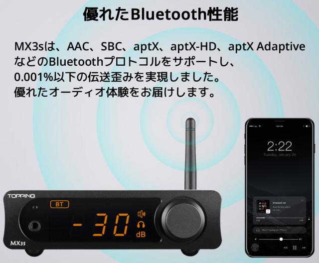 TOPPING トッピング MX3s クラス D パワーアンプ DAC ヘッドホン
