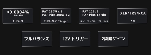 1年保証 Topping PA7 PLUS D級 パワーアンプ 300W ×2 バランス XLR TRS