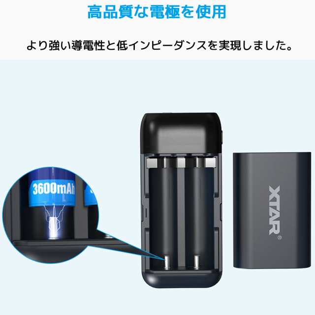 XTAR PB2SL 18650 18700 20700 21700 充電器 モバイルバッテリー