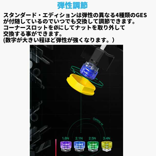 ガンキューブ GAN356M GANCUBE 正規品 スタンダード 追加GES付き 3×3 日本語説明書 （QRコード） ＋日本語版チュートリアル＋スタンド＋GAN Bag(収納ポーチ)＋THLARTEオリジナルクリーニングクロス付き GES  GAN マグネット カプセル GMC ステッカーレス ハニカム構造