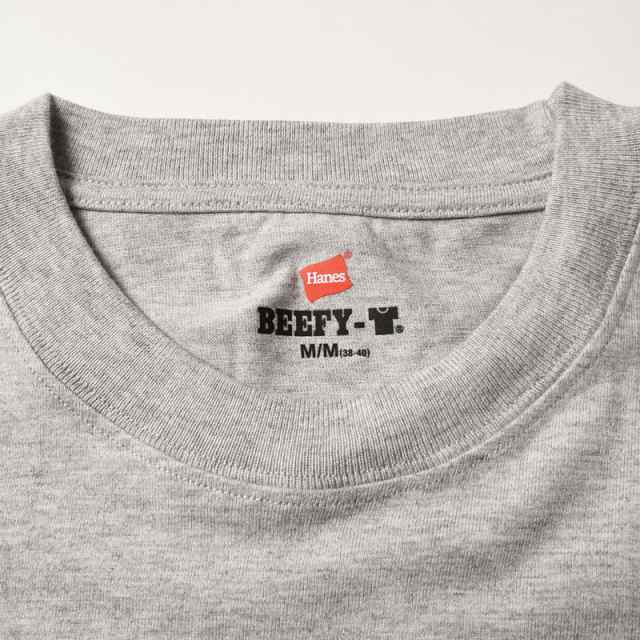 Hanes ヘインズ ビーフィー 長袖 ポケットTシャツ BEEFY-T 長袖 ロンT