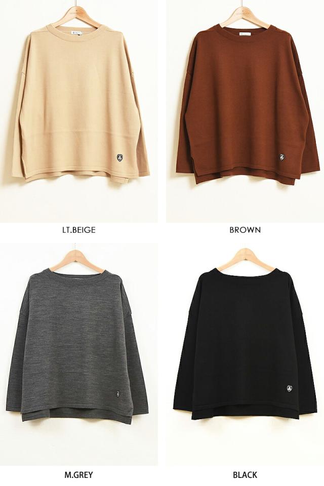 オーシバル オーチバル Orcival プルオーバー クルーネック 長袖 ルーズニット RC-4157 レディース セーター ボーダー柄 メリノウール オーシバル オーチバル Orcival プルオーバー クルーネック 長袖