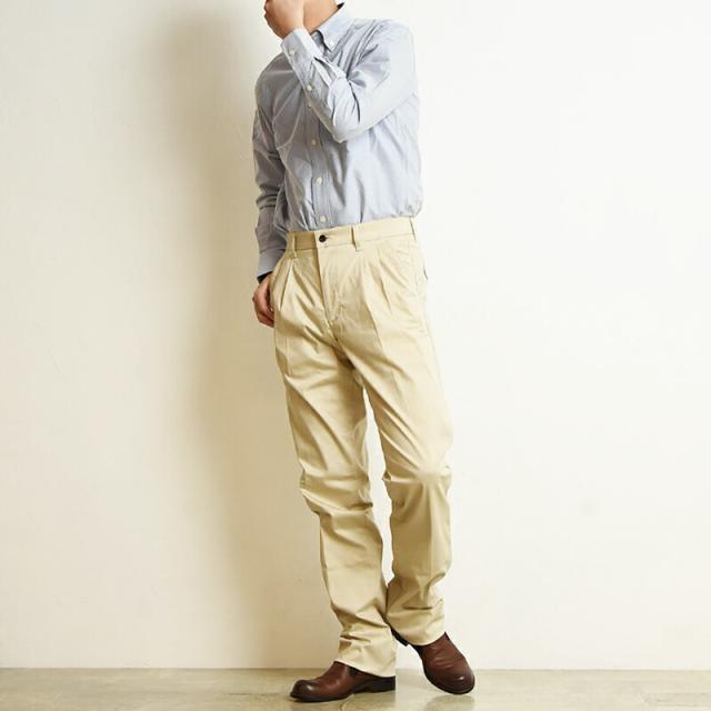 【セール／20%OFF】 EDWIN エドウィン 大人のふだん着 大きいサイズ ツータック ストレッチトラウザー レギュラーストレート パンツ メンズ スラックス チノパン スボン カラーパンツ 定番 2タック KT1513 テレワーク 在宅勤務 ビジネス_1