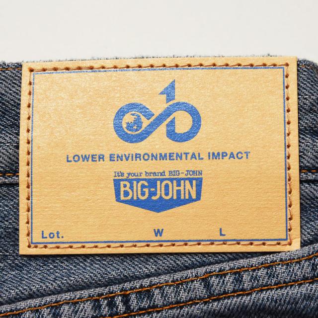 裾上げ無料 BIGJOHN ビッグジョン サスティナブル ジーンズ レギュラー ストレート 日本製 メンズ 環境配慮 デニムパンツ 綿100％ M124P【gs2】_9