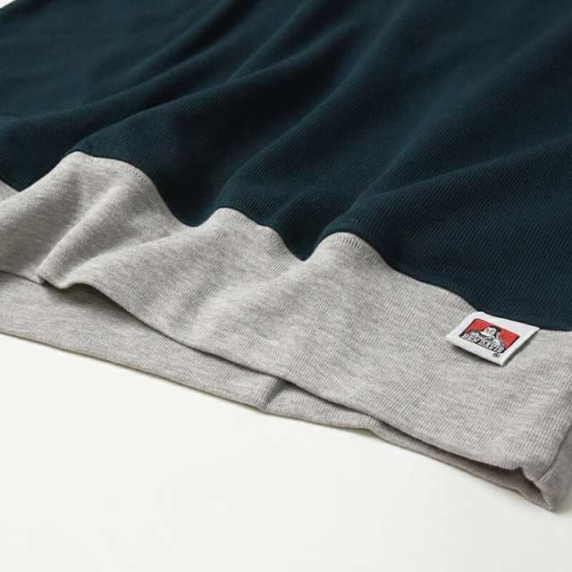 ベンデイビス BEN DAVIS ハーフジップ スウェットトップス 半袖