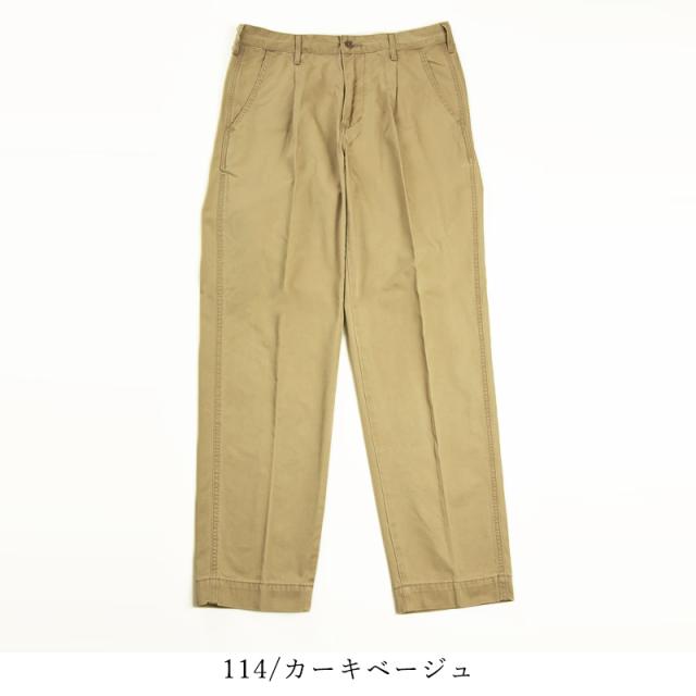 EDWIN エドウィン KHAKI TROUSERS CHINO タックテーパード テーパード トラウザーパンツ チノパン カラーパンツ K0705_14