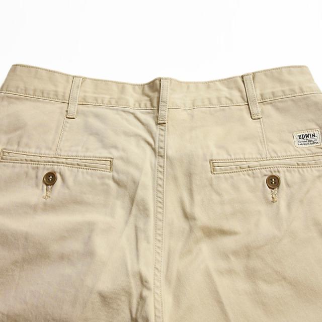 EDWIN エドウィン KHAKI TROUSERS CHINO タックテーパード テーパード トラウザーパンツ チノパン カラーパンツ K0705_12