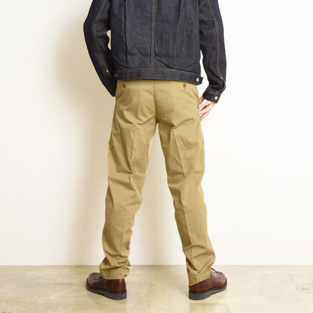 EDWIN エドウィン KHAKI TROUSERS CHINO タックテーパード テーパード トラウザーパンツ チノパン カラーパンツ K0705_5