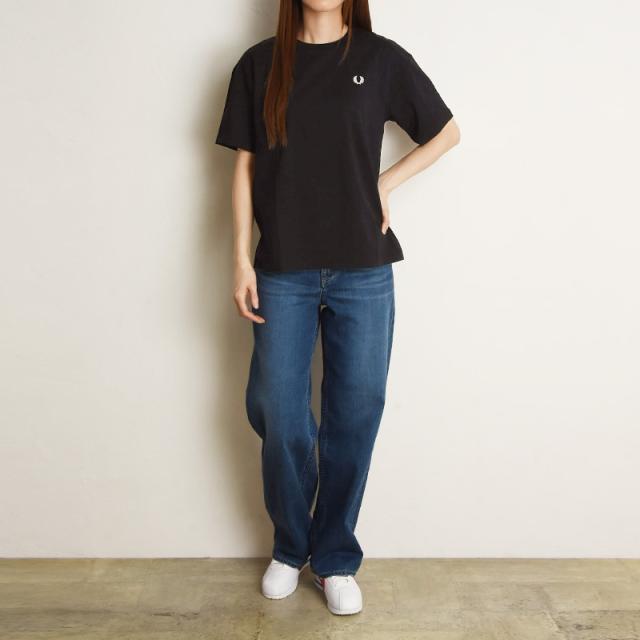 2025春夏新作 フレッドペリー FRED PERRY クルーネック 半袖 Tシャツ コットン 綿100％ カットソー レディース ブランド Crew Neck S/S T-Shirte S M L XL G1142 2025春夏新作 フレッドペリー FRED PERRY クルーネック 半袖 Tシャツ