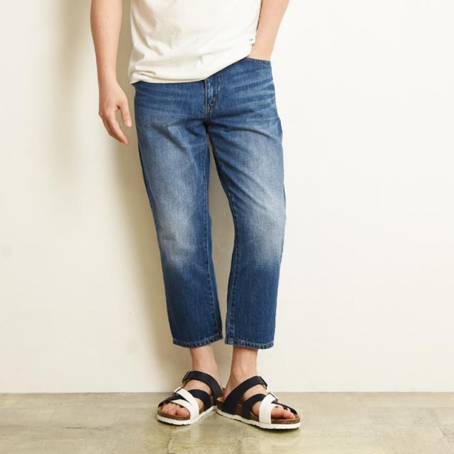 【大きいサイズ】EDWIN エドウィンベーシック クロップド　デニムパンツ 軽量 メンズ ジーンズ ジーパン ビッグサイズ ビックサイズ EMS007_3