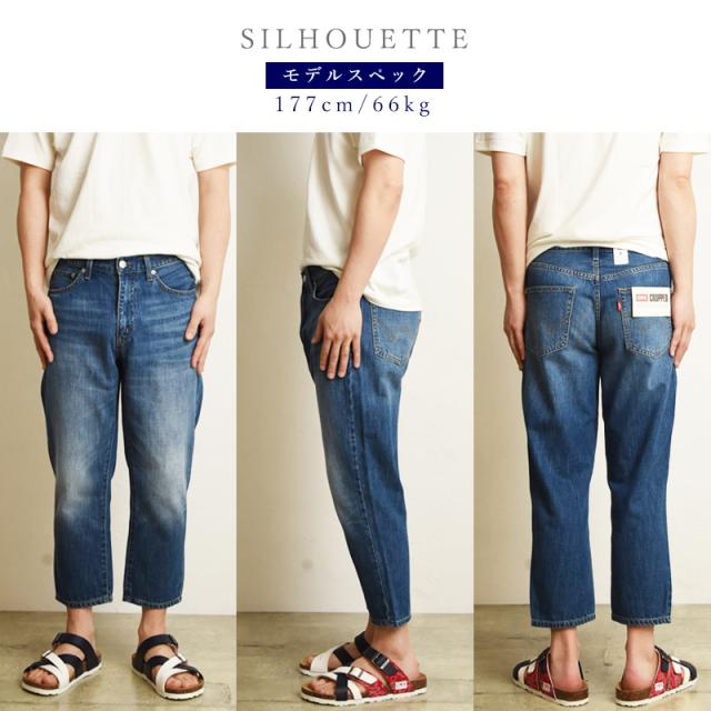 【大きいサイズ】EDWIN エドウィンベーシック クロップド　デニムパンツ 軽量 メンズ ジーンズ ジーパン ビッグサイズ ビックサイズ EMS007_5