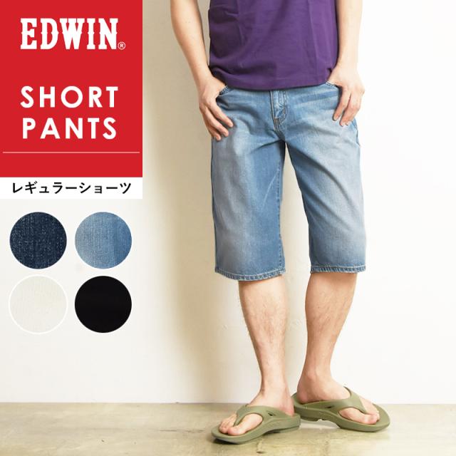 【SALE／10%OFF】EDWIN エドウィン レギュラーショーツ ショートパンツ ハーフパンツ デニム ジーンズ メンズ GEV062【gs0】の通販は 6,435円