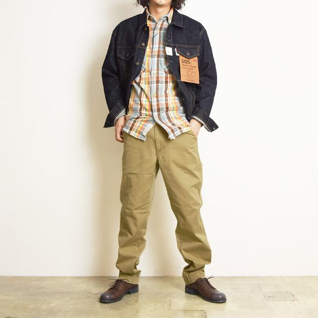 EDWIN エドウィン KHAKI TROUSERS CHINO レギュラーストレート