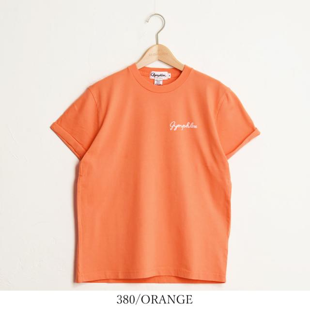 2025春夏新色 送料無料（ゆうパケット）Gymphlex ジムフレックス 折り返し袖 刺繍 ロゴ 半袖 Tシャツ メンズ 無地 ロールアップ カットソー 人気 GY-C0446COM GYMPHLEX 2025春夏新色 送料無料（ゆうパケット） Gymphlex ジム