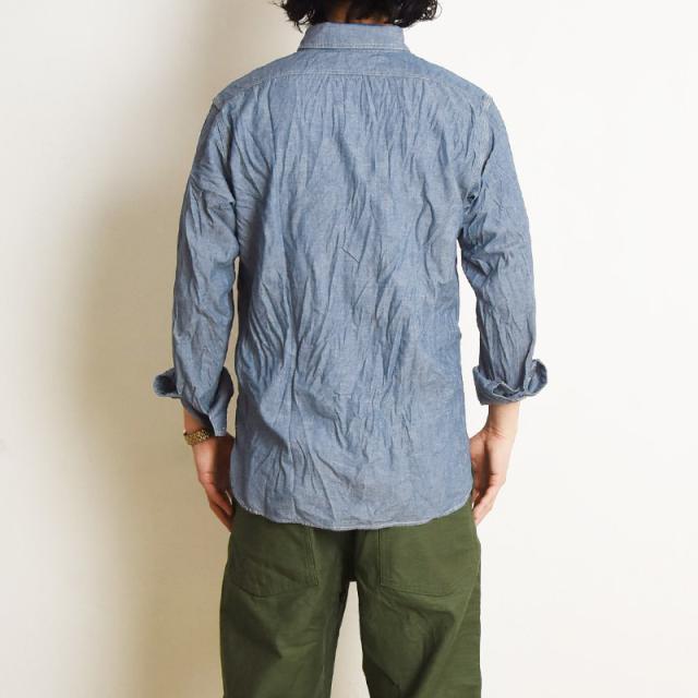 オアスロウ orSlow シャンブレーワークシャツ SLIM FIT CHAMBRAY WORK