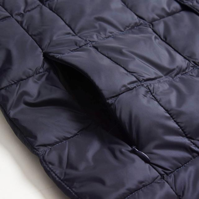 TAION タイオン ロング インナーダウンジャケット ダウンコート クルー