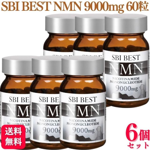 6個セット SBI BEST NMN 60粒 30日分 NMN 9000mg