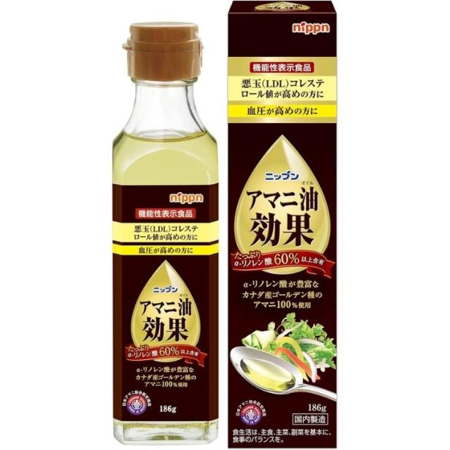 12個セット ニップン アマニ油効果 186g 亜麻仁 アマニオイル_1
