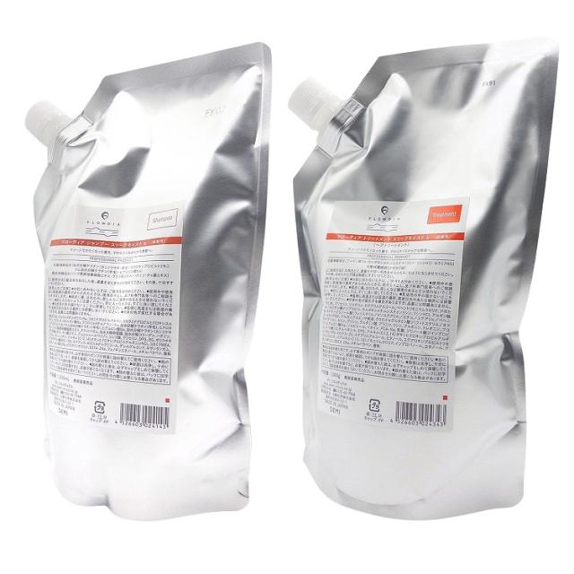各1個セット デミコスメティクス フローディア スリークモイスト シャンプー＋トリートメント 詰替え 1000ml デミ 太毛 硬毛 普通毛 ダメージ 硬い髪 やわらかさ 毛髪補修 艶髪_2