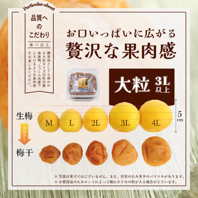 梅干し 訳あり つぶれ 梅 紀州 南高梅 塩分6% 大粒 完熟梅 贅沢 国産 こくの梅 300g×12 パック (3.6kg) セット 【トノハタ公式】 焼き あごだし お試し 安心 低塩 減塩 塩分控えめ お徳用 お得 天然塩 天日塩 梅干 和歌山 お取り寄せ グルメ 食品 食べ物 おすすめ 人気 高級_8