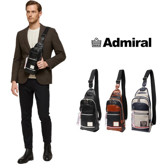 【ポイント10倍】Admiral　アドミラル　ボディバッグ　ADGT-01　ワンショルダーバッグ　斜め掛け　通勤　通学　鞄　メンズ　おしゃれ　人気　正規取扱店　正規品　送料無料　ギフト　プレゼント　父の日